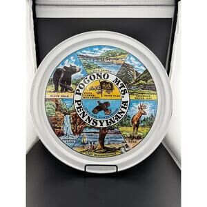 Vintage Tin State Souvenir Trays - Pennsylvania